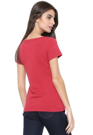 Camiseta Planet Girls Logo Bordado Vermelha