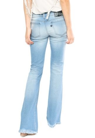 Calça Jeans Forum Flare Barra Desfiada Azul