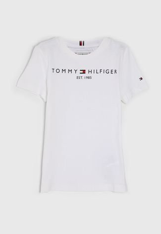 Camiseta Tommy Hilfiger Slim Logo Branca