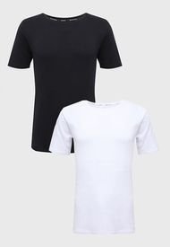Pack 2 Camiseta Cotton Rib Jockey Multicolor - Calce Regular