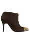 Ankle Boot Biqueira Marrom - Marca Dumond