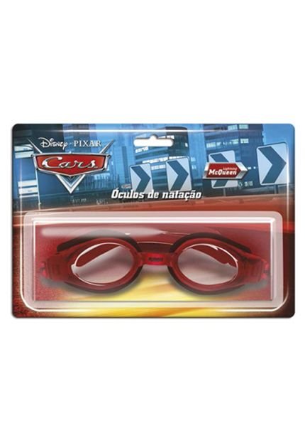 Óculos de Natação - Carros Gedex Vermelho - Marca Gedex