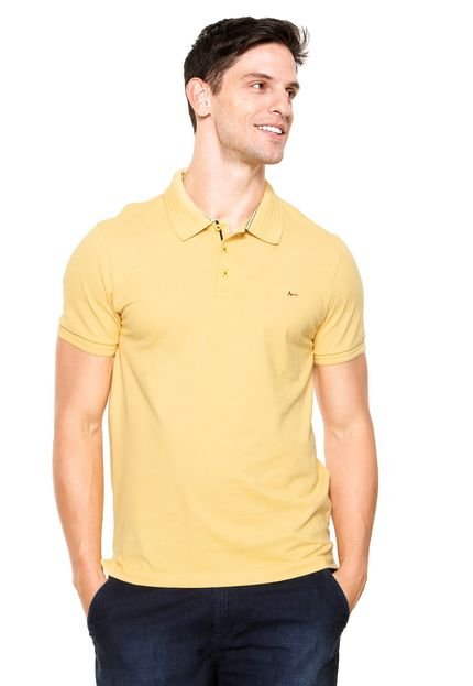 Camisa Polo Aramis Bordado Amarelo - Marca Aramis