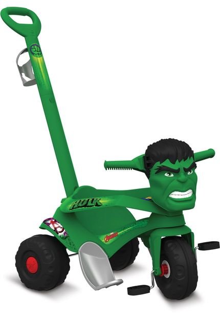 Velocipede Passeio Pedal Hulk Avengers Bandeirante Verde - Marca Bandeirante