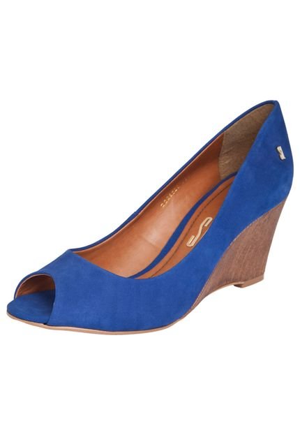 Peep Toe Santa Lolla Anabela Azul - Marca Santa Lolla