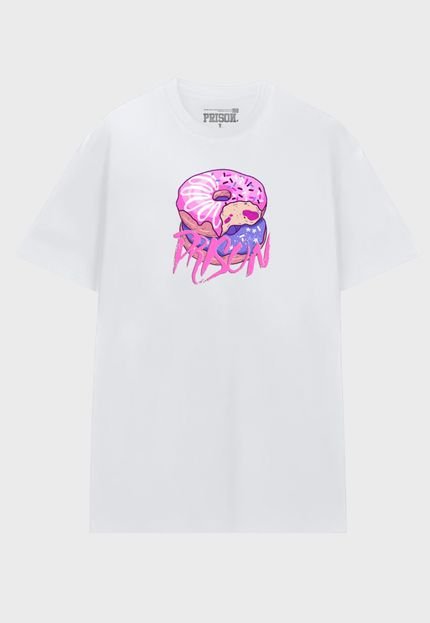 Camiseta Streetwear Feminino Prison Donuts White - Marca Prison