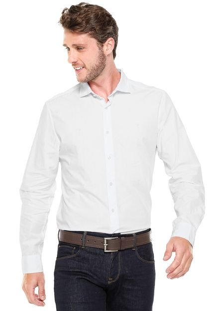 Camisa Tommy Hilfiger Regular Fit Estampada Branca - Marca Tommy Hilfiger