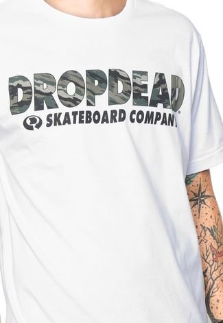 Camiseta Drop Dead Skateboards Written Branca