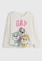 Blusa Manga Longa GAP Patrulia Canina Off-White - Marca GAP