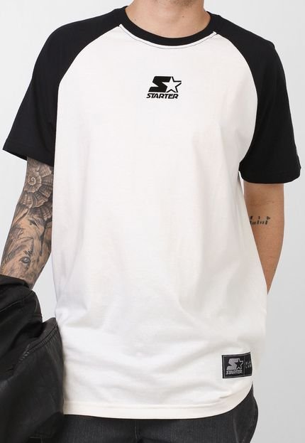 Camiseta Starter Raglan Off-White - Marca S Starter