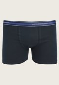 Kit 8pçs Cueca Lupo Boxer Lisa Azul - Marca Lupo