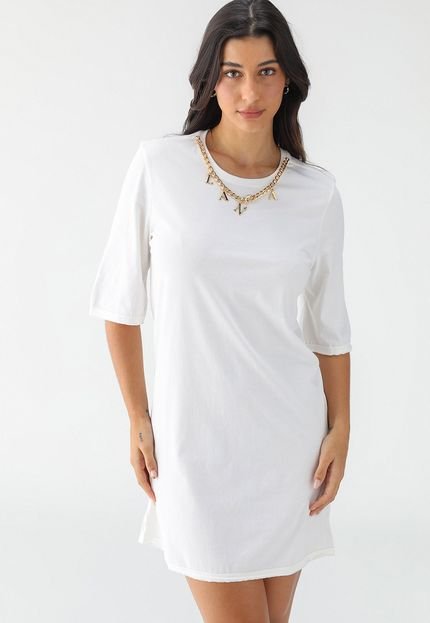 Vestido Lança Perfume Curto Corrente Branco - Marca Lança Perfume