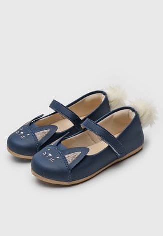 Sapatilha DAFITI SHOES Nó Azul-Marinho - Compre Agora