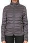 Jaqueta Puffer Only Gola Alta Grafite - Marca Only