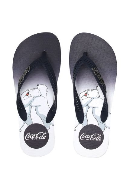 Chinelo Coca Cola Shoes Urso Azul-Marinho - Marca Coca Cola Shoes