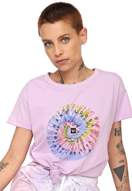 Camiseta Hang Loose Tie Dye Lilás - Marca Hang Loose