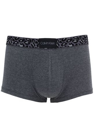 Cueca Calvin Klein Underwear Boxer Estampada Cinza