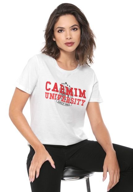 Camiseta Carmim University Branca - Marca Carmim
