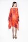 Kaftan 101 Resort Wear Vestido Crepe Estampado Laranja - Marca 101 Resort Wear