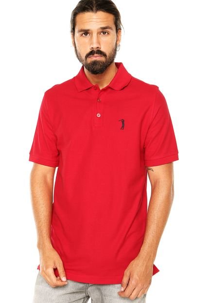 Camisa Polo Aleatory Bordado Vermelha - Marca Aleatory