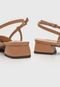 Scarpin Slingback Jorge Bischoff de Couro Color Block Nude - Marca Jorge Bischoff