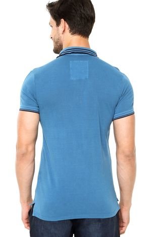 Camisa Polo Pacific Company Slim Azul