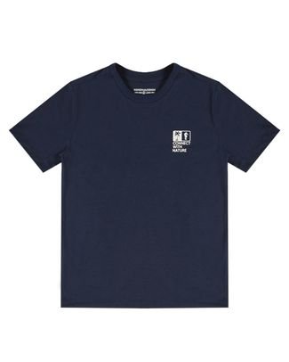 Conjunto Camiseta E Bermuda Moletom Infantil Masculino Onda Marinha