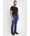 Calça Jeans Slim Medium Wash Azul Escuro - Marca Aramis