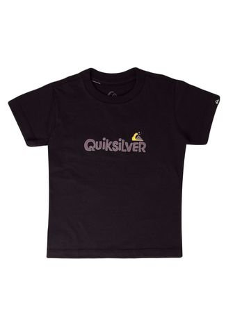 Camiseta Kids Word  Quiksilver Infantil Preta