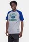 Camiseta Mitchell & Ness NFL Especial Raglan Seattle Seahawks Cinza Mescla - Marca Mitchell & Ness