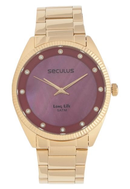 Relógio Seculus 20388LPSVDA2 Dourado - Marca Seculus