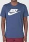 Camiseta Nike Sportswear Nsw Tee Icon  Azul - Marca Nike Sportswear