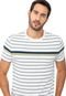 Camiseta Calvin Klein Listrada Branca - Marca Calvin Klein