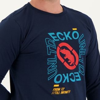 Camiseta Ecko Manga Longa Cub Marinho