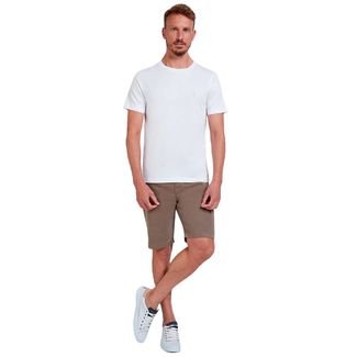Camiseta Individual Pima Slim IN24C Branco Masculino