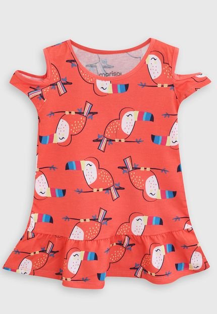 Vestido Marisol Play Infantil Tucano Laranja - Marca Marisol Play