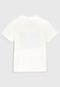 Camiseta Ellus Kids Infantil Lettering Off-White/Preto - Marca Ellus Kids