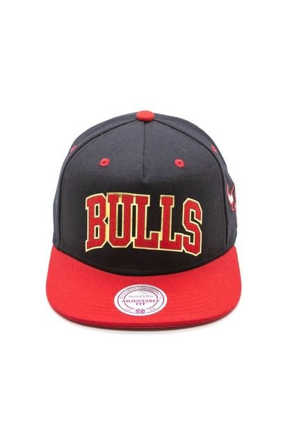 Boné Mitchell & Ness Aba Reta Snapback Chicago Bulls Vermelho - Marca Mitchell & Ness