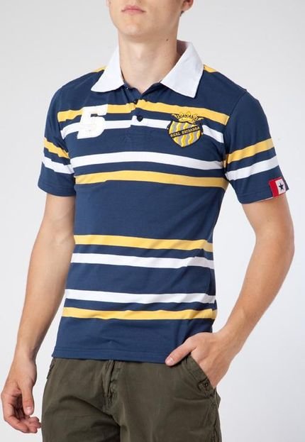 Camisa Polo Pier Nine Bordado Listrada - Marca Pier Nine