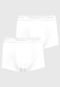 Kit 2pçs Cueca Calvin Klein Underwear Boxer Logo Branca - Marca Calvin Klein Underwear