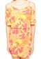 Vestido FiveBlu Floral Ciganinha  Rosa/Amarela - Marca FiveBlu