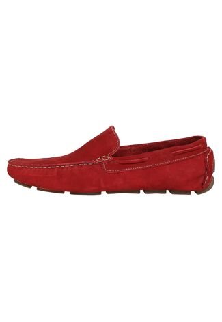 Sapato Casual Couro DAFITI SHOES Vermelho