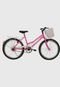 Bicicleta Aro 24 Nature Rosa com cestão Athor Bikes - Marca Athor Bikes