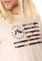 Camiseta Rusty Flagged Off-white - Marca Rusty