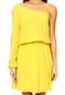 Vestido Curto Colcci Bordado Amarelo - Marca Colcci