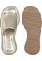 Tamanco Feminino Mule Flatform Anabela Plataforma Sola Macia Ouro Light - Marca Gigil