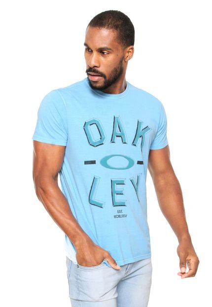 Camiseta Oakley Block Out Azul - Marca Oakley