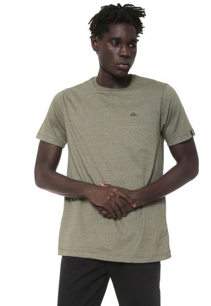 Camiseta Quiksilver Chest Embroidery Color Verde - Marca Quiksilver