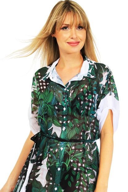 Saida de Praia 101 Resort Wear Chemise Verde - Marca 101 Resort Wear