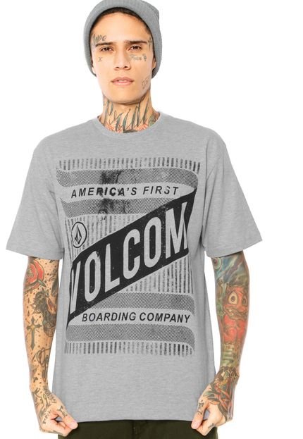 Camiseta Volcom Yogi Cinza - Marca Volcom